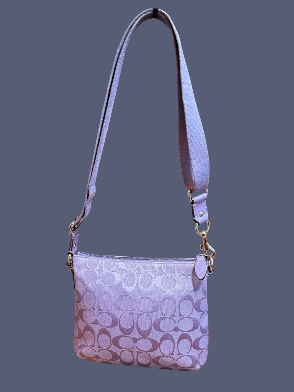 Authentic Coach Penelope Swingpack Crossbody Bag Purple/Lacender - Picture 2 of 7